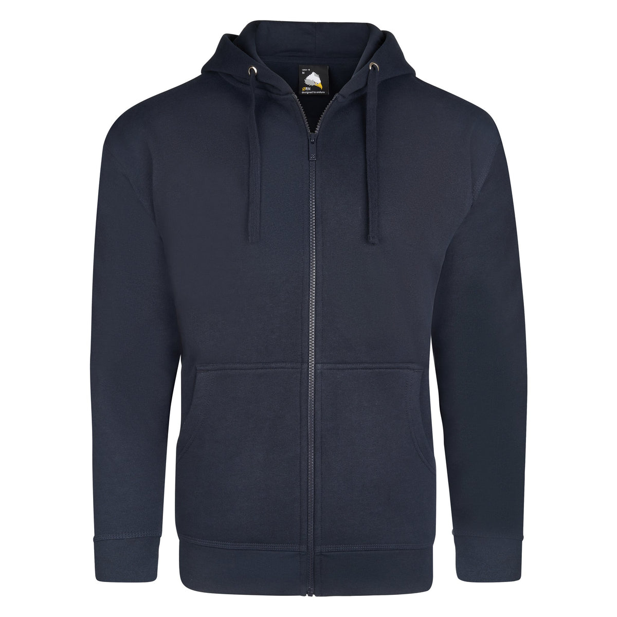 ØRN Macaw Zipped Hoodie – Navy – front
