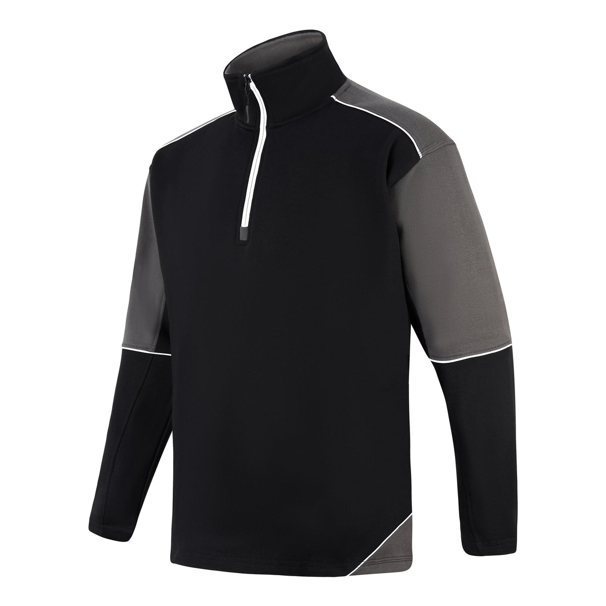 ØRN Fireback Quarter Zip Sweatshirt – Black - Graphite – side