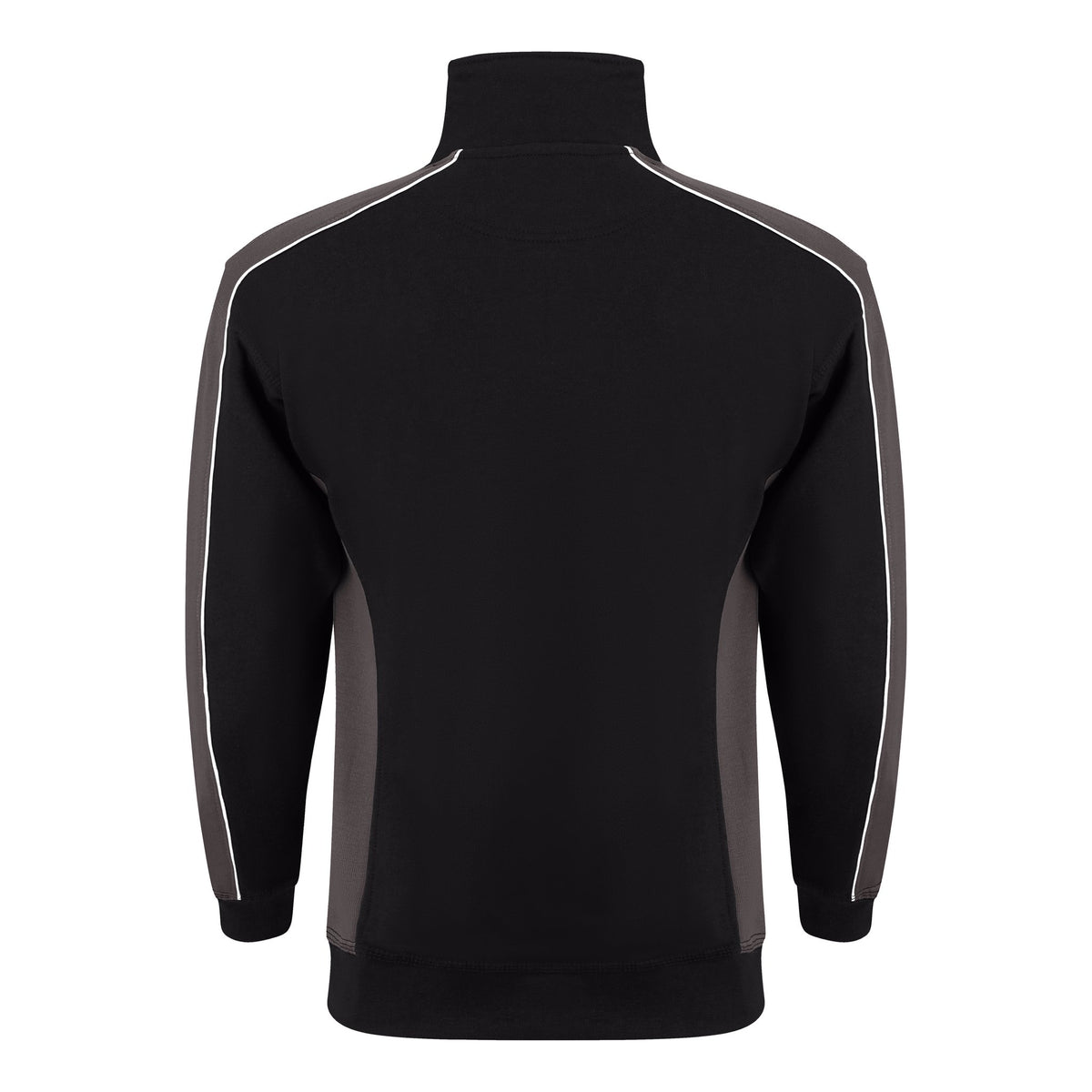 ØRN Avocet Quarter Zip Sweatshirt – Black - Graphite – back