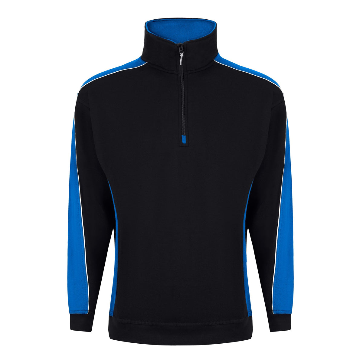 ØRN Avocet Quarter Zip Sweatshirt – Black - Reflex – front