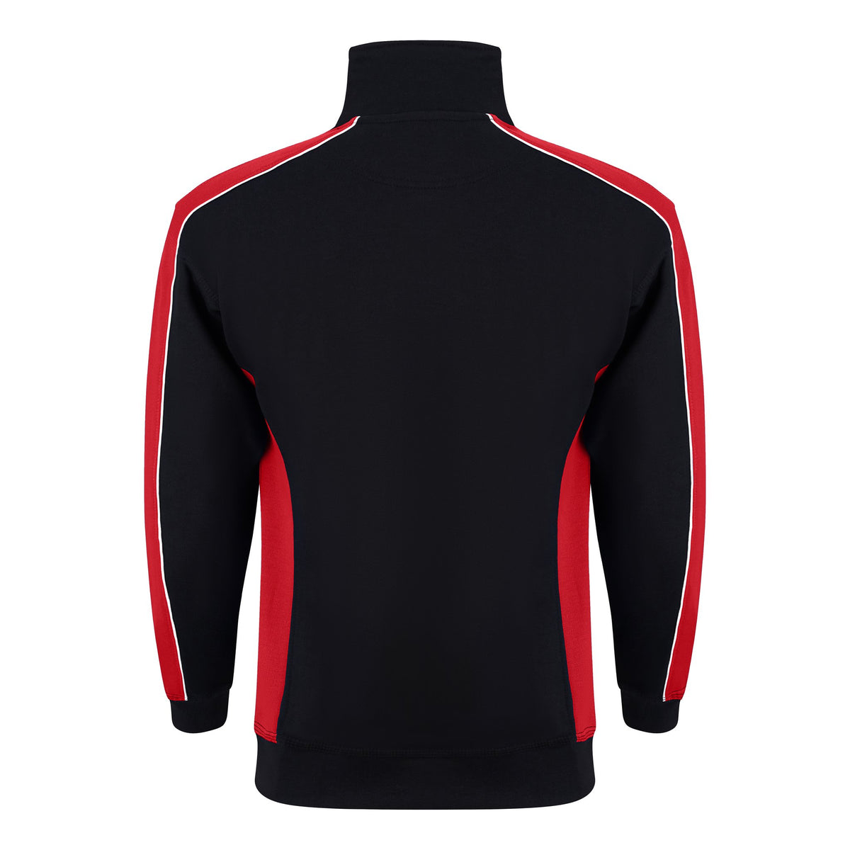 ØRN Avocet Quarter Zip Sweatshirt – Black - Red – back