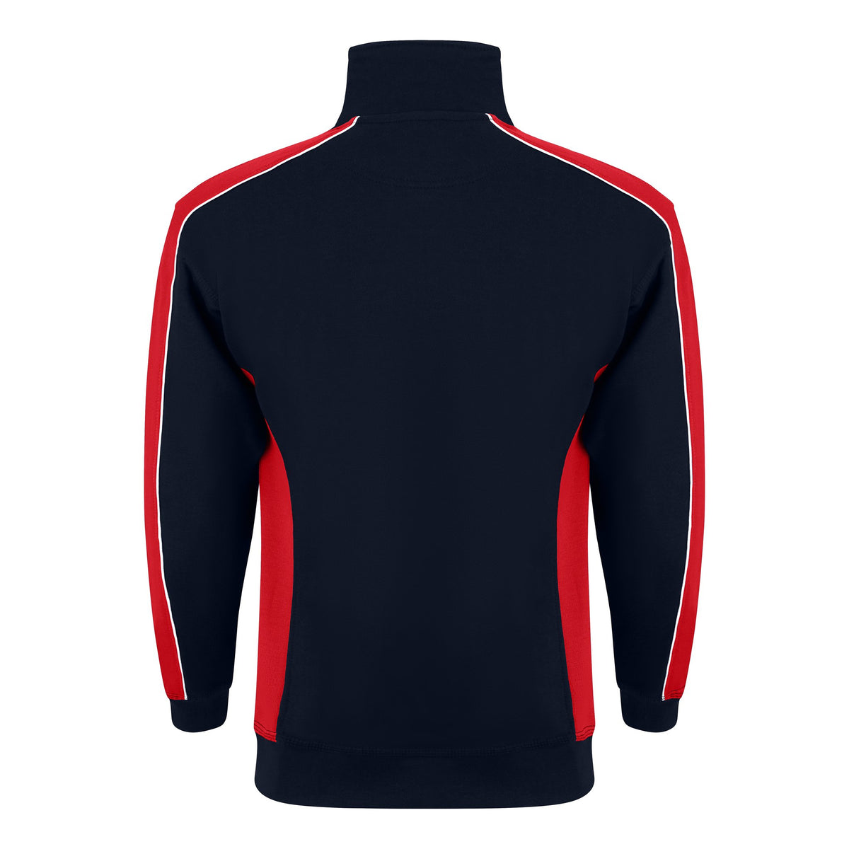 ØRN Avocet Quarter Zip Sweatshirt – Navy - Red – back