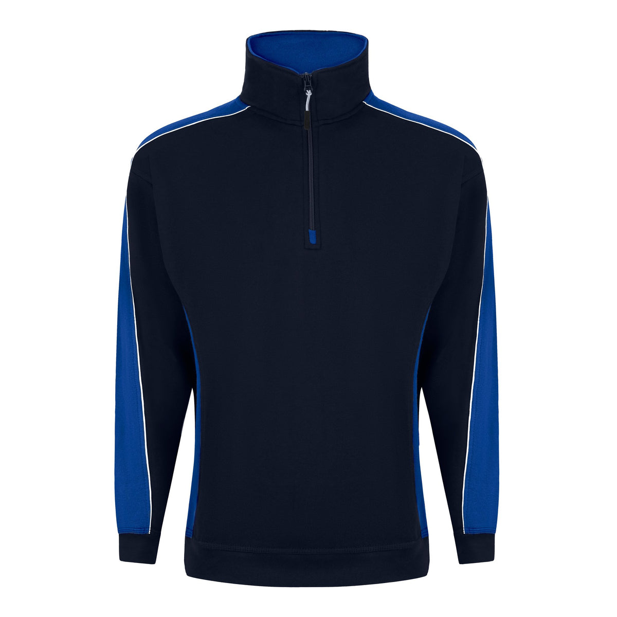 ØRN Avocet Quarter Zip Sweatshirt – Navy - Royal – front