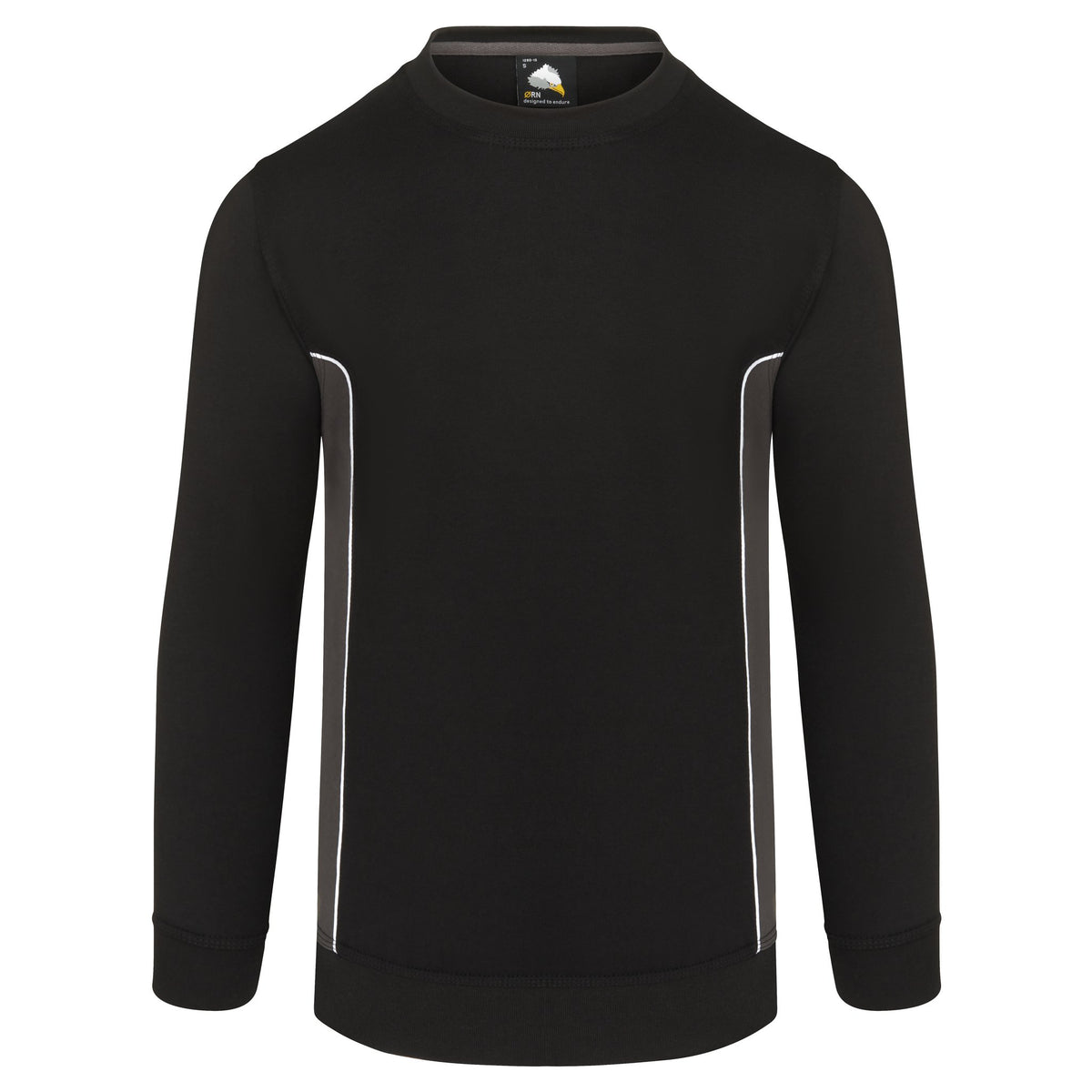 ØRN Silverswift Sweatshirt – Black - Graphite – front