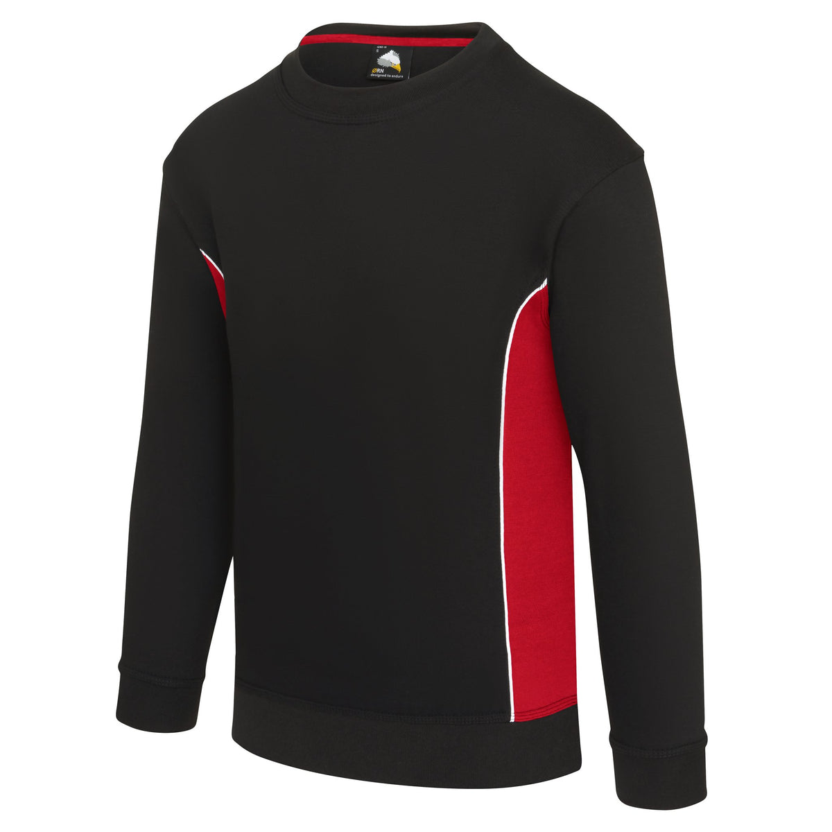 ØRN Silverswift Sweatshirt – Black - Red – side