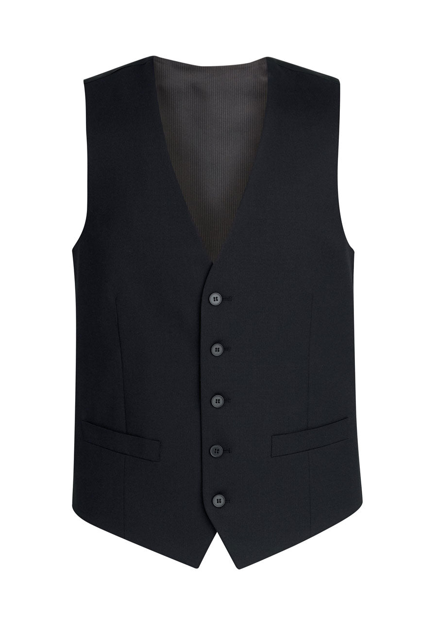 Brook Taverner Capital Waistcoat in Black, image 3