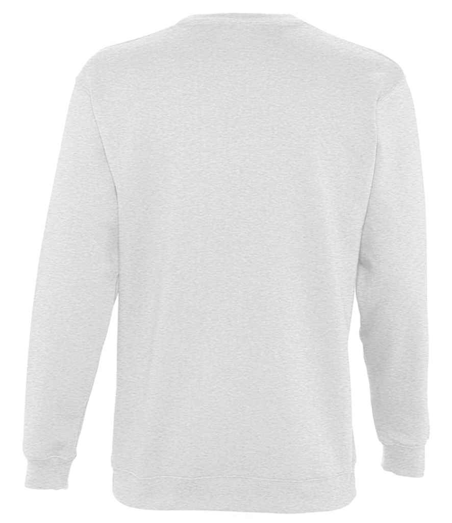 SOL'S Unisex New Supreme Sweatshirt in Ash, back view