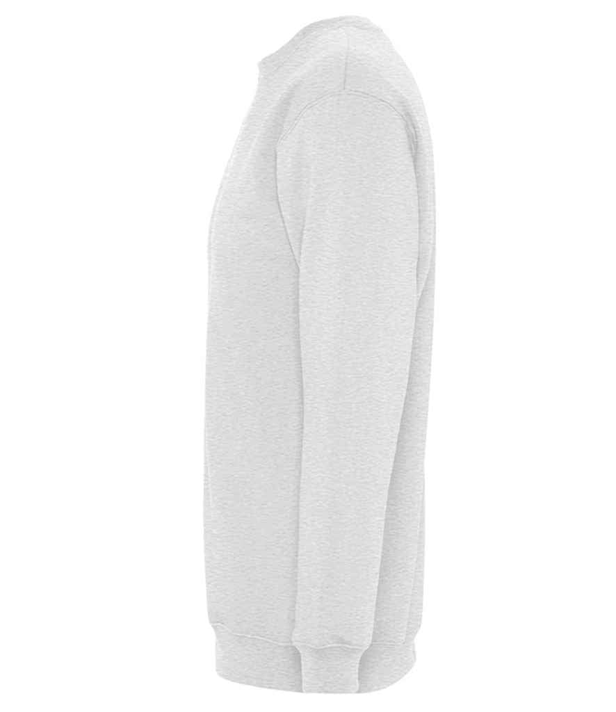 SOL'S Unisex New Supreme Sweatshirt in Ash, side view