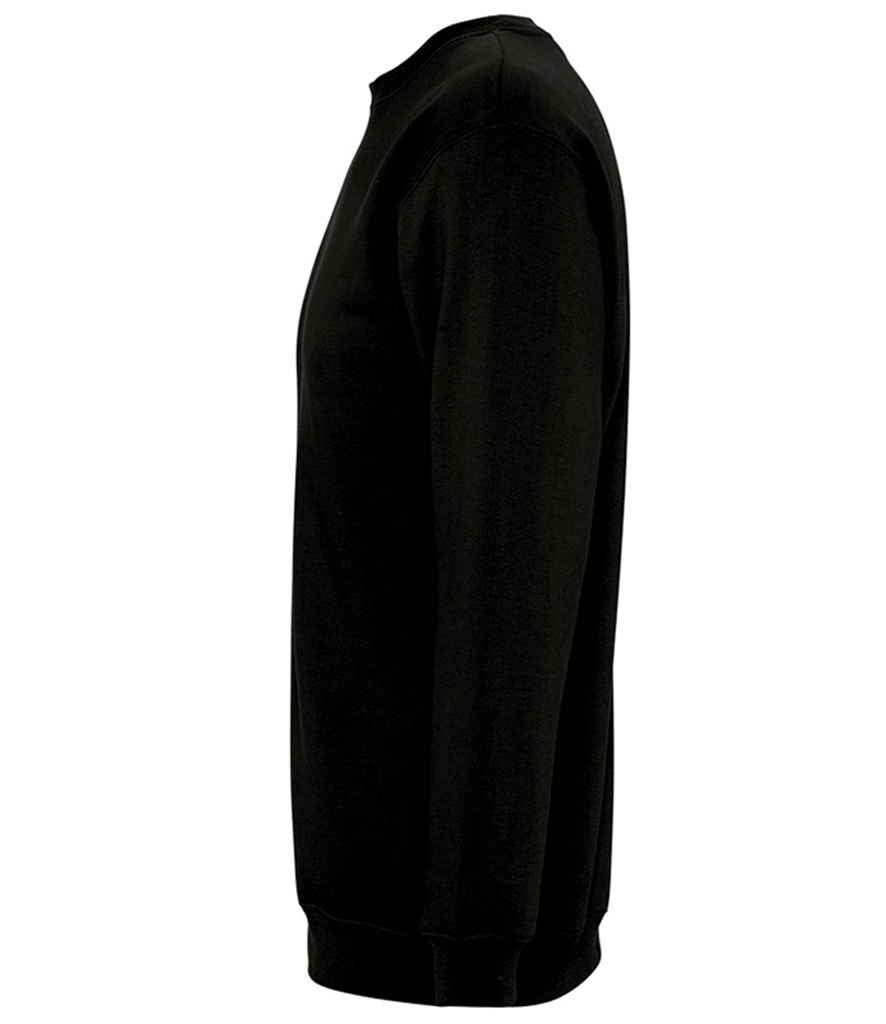 SOL'S Unisex New Supreme Sweatshirt in Black, side view