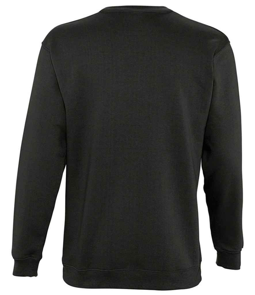 SOL'S Unisex New Supreme Sweatshirt in Charcoal, back view