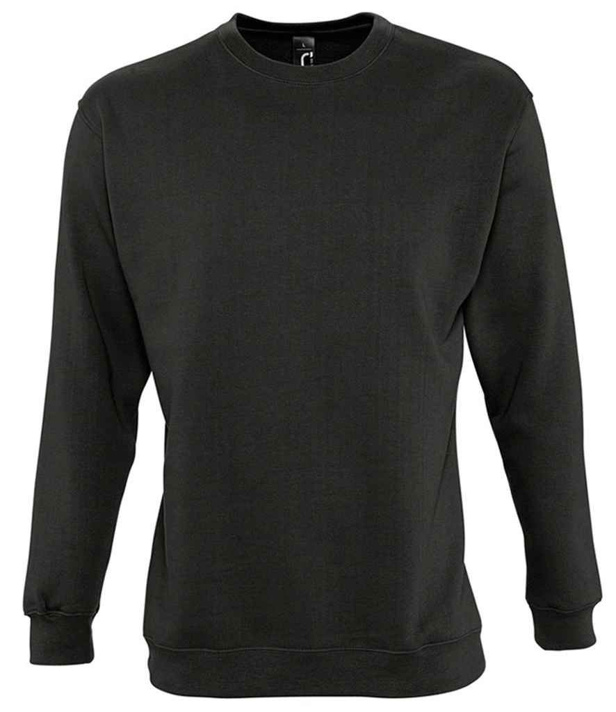 SOL'S Unisex New Supreme Sweatshirt in Charcoal, front view