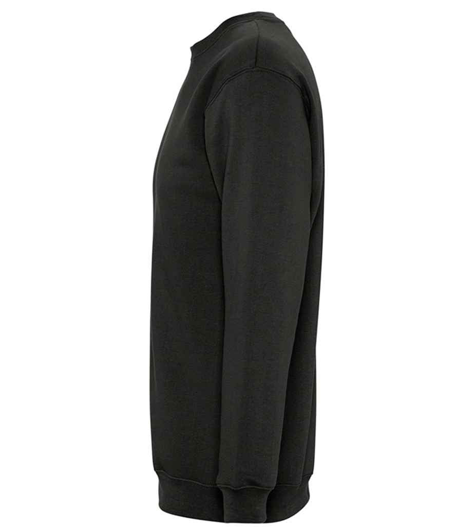 SOL'S Unisex New Supreme Sweatshirt in Charcoal, side view