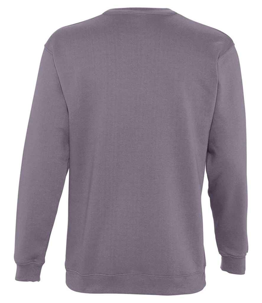 SOL'S Unisex New Supreme Sweatshirt in Grey, back view