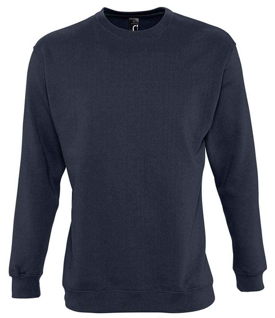 SOL'S Unisex New Supreme Sweatshirt in Navy, front view