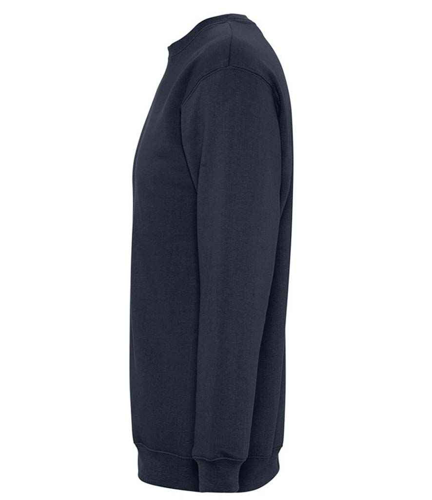SOL'S Unisex New Supreme Sweatshirt in Navy, side view