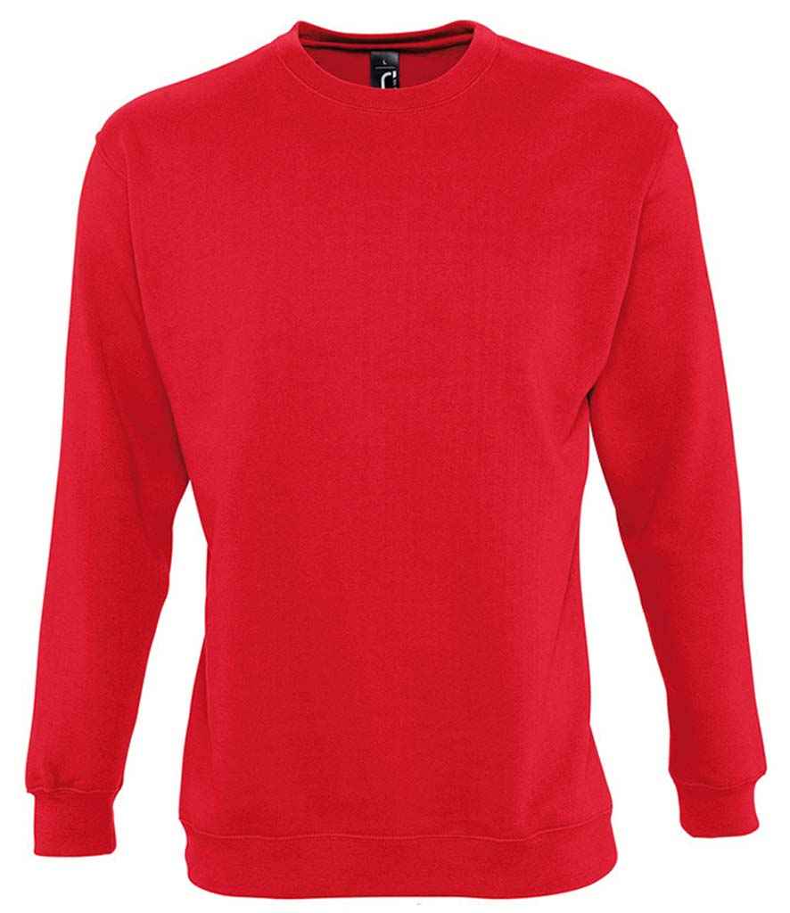 SOL'S Unisex New Supreme Sweatshirt in Red, front view