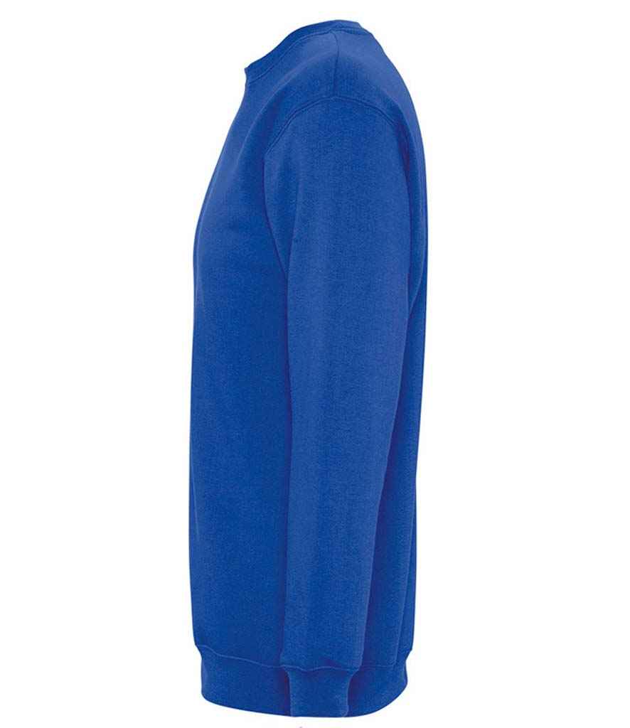 SOL'S Unisex New Supreme Sweatshirt in Royal Blue, side view