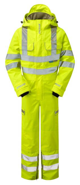 Pulsar Mesh Lined Coverall Yellow, main product image