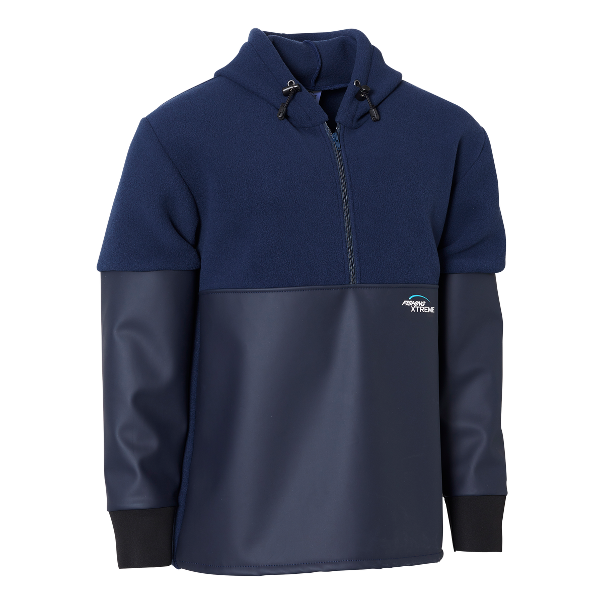 ELKA Rainwear Fishing Xtreme Anorak Fleece in Navy, front view