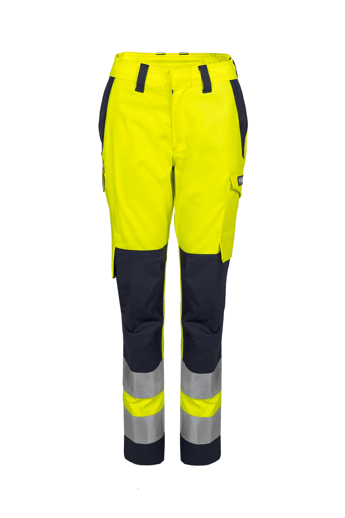 Sioen PRO Anser Women in High-vis yellow/Navy blue, front view