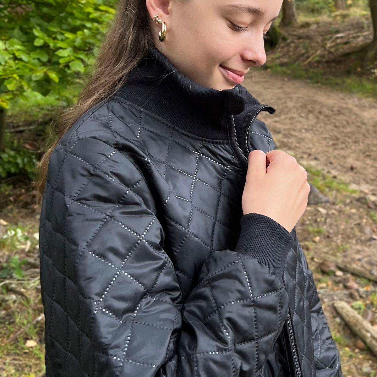 ELKA Rainwear Long thermal jacket woman in Black