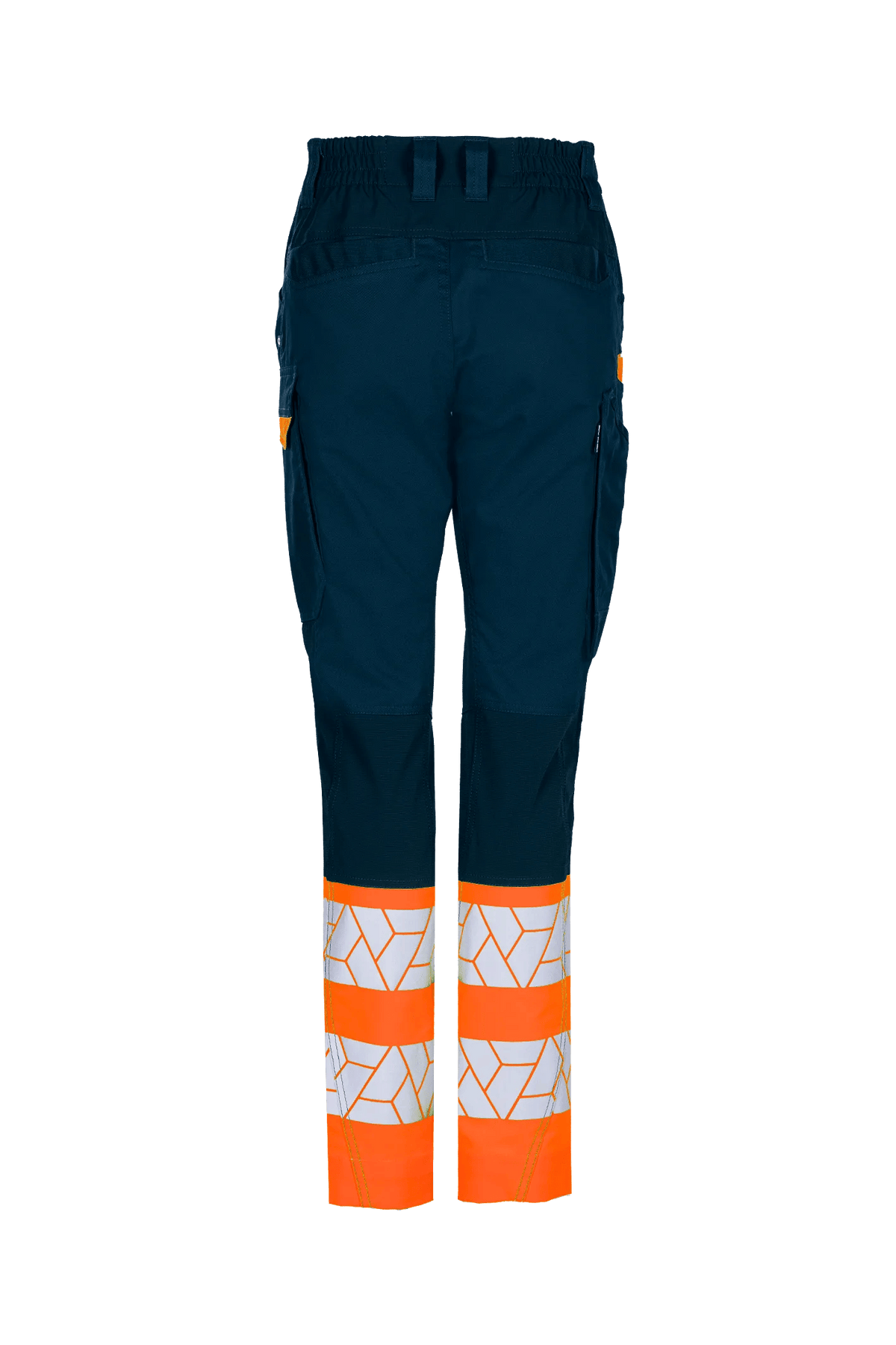 SYNQ Qlear Women in Navy blue/High-vis orange, back view