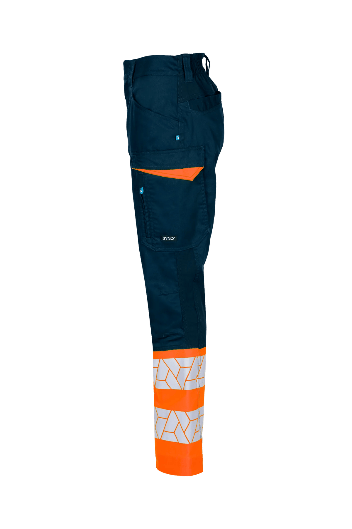 SYNQ Qlear Women in Navy blue/High-vis orange, side view