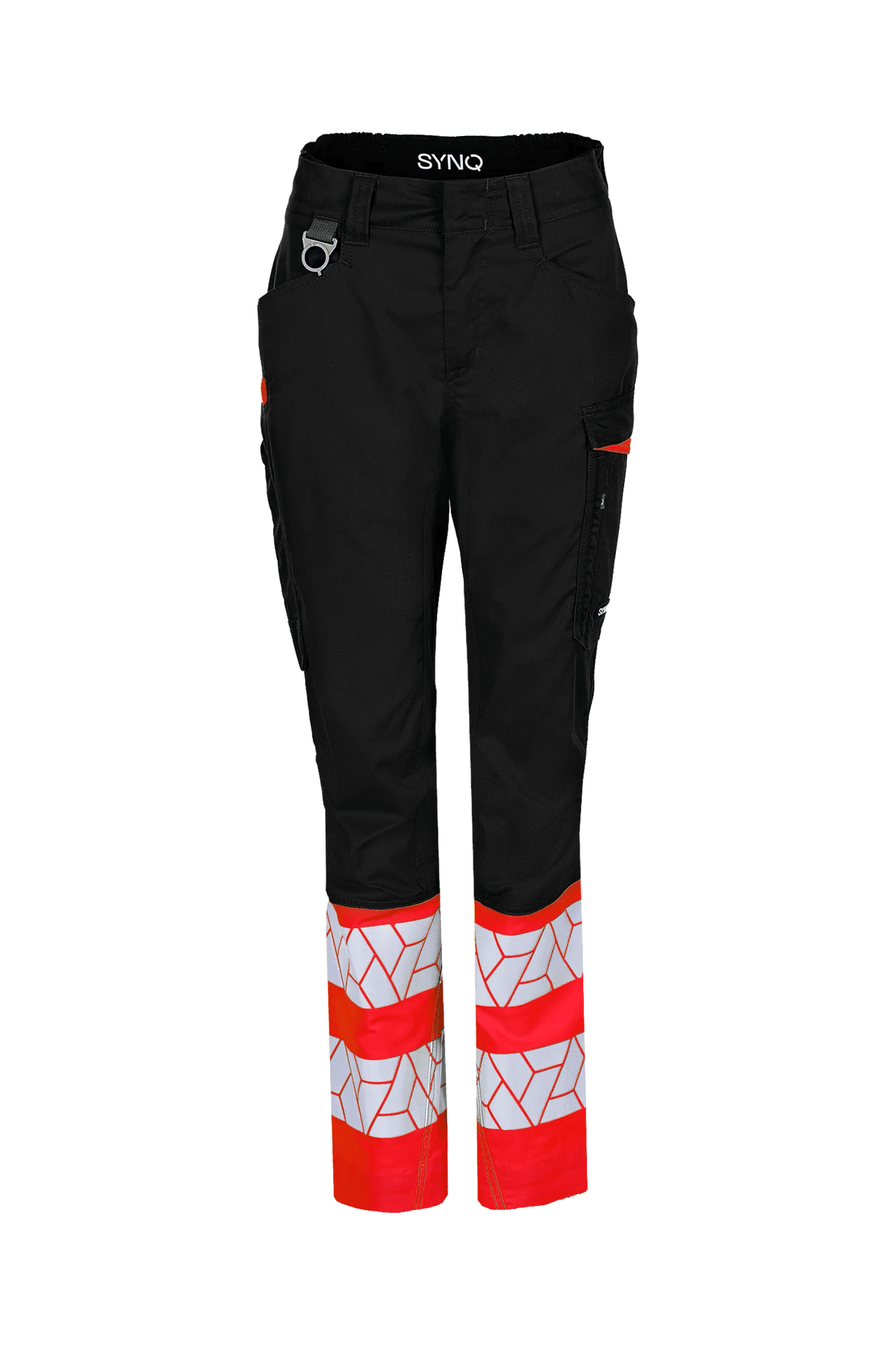 SYNQ Qlear Women in Black/High-vis red, front view