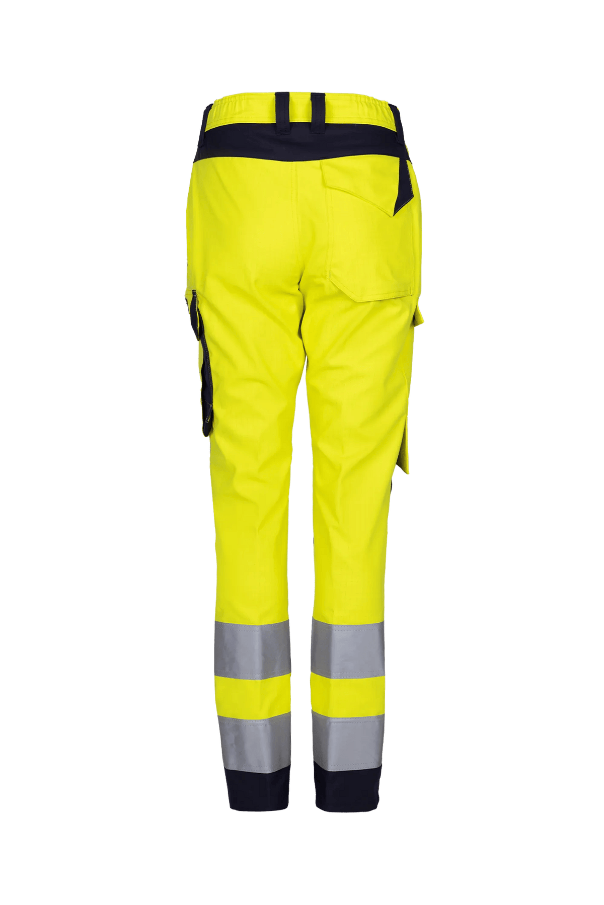 Sioen PRO Mizar Women in High-vis yellow/Navy blue, back view