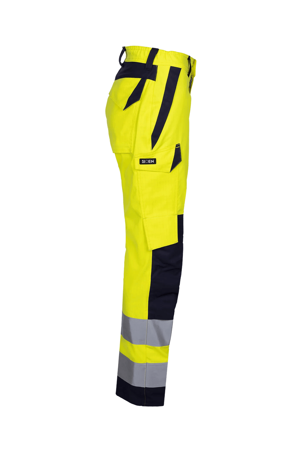 Sioen PRO Mizar Women in High-vis yellow/Navy blue, side view