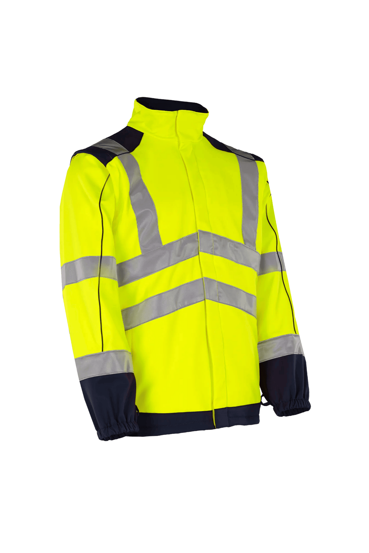 Sioen Drayton in High-vis yellow/Navy blue, side view
