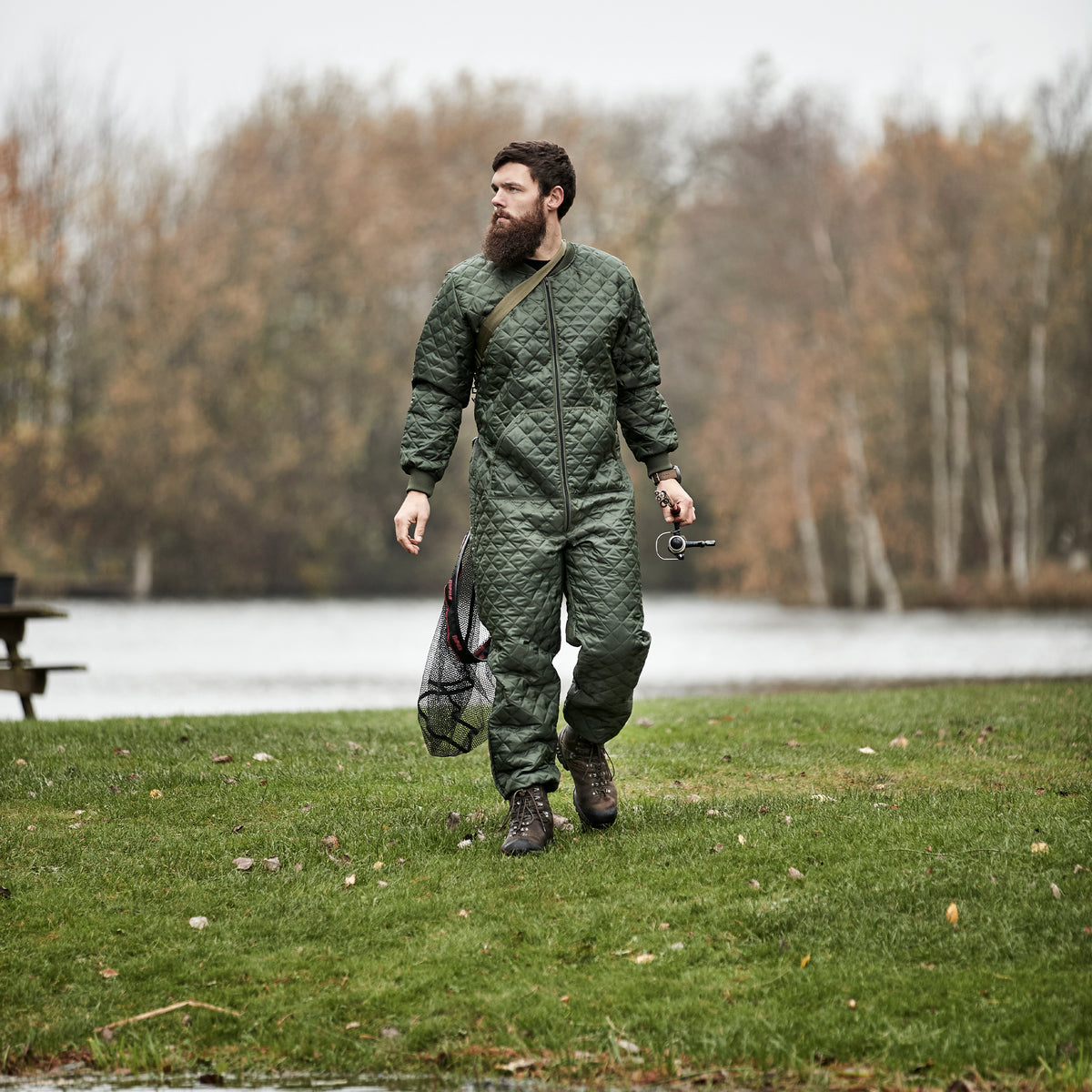 ELKA Rainwear Thermal Coverall in Olive