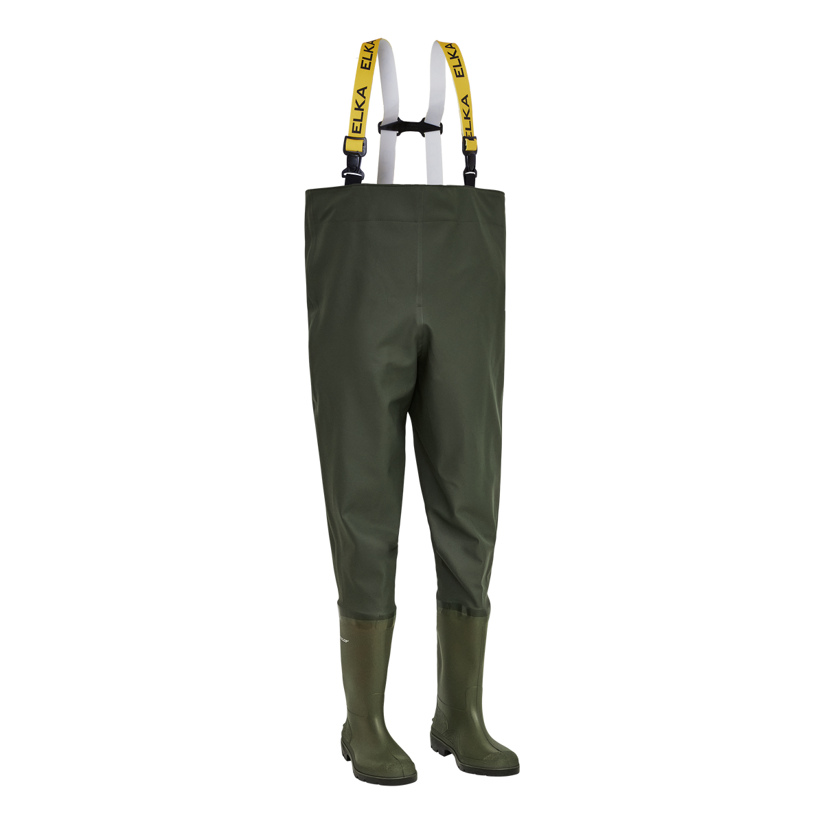 ELKA Rainwear Waders w/ safety in Olive, front view