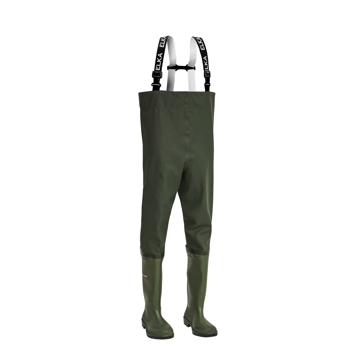 ELKA Rainwear Waders - Junior in Olive, front view