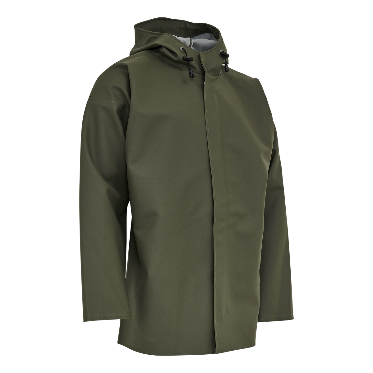 ELKA Rainwear Jacket in Olive, front view