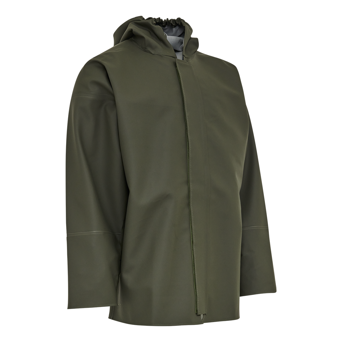 ELKA Rainwear Jacket in Olive, front view