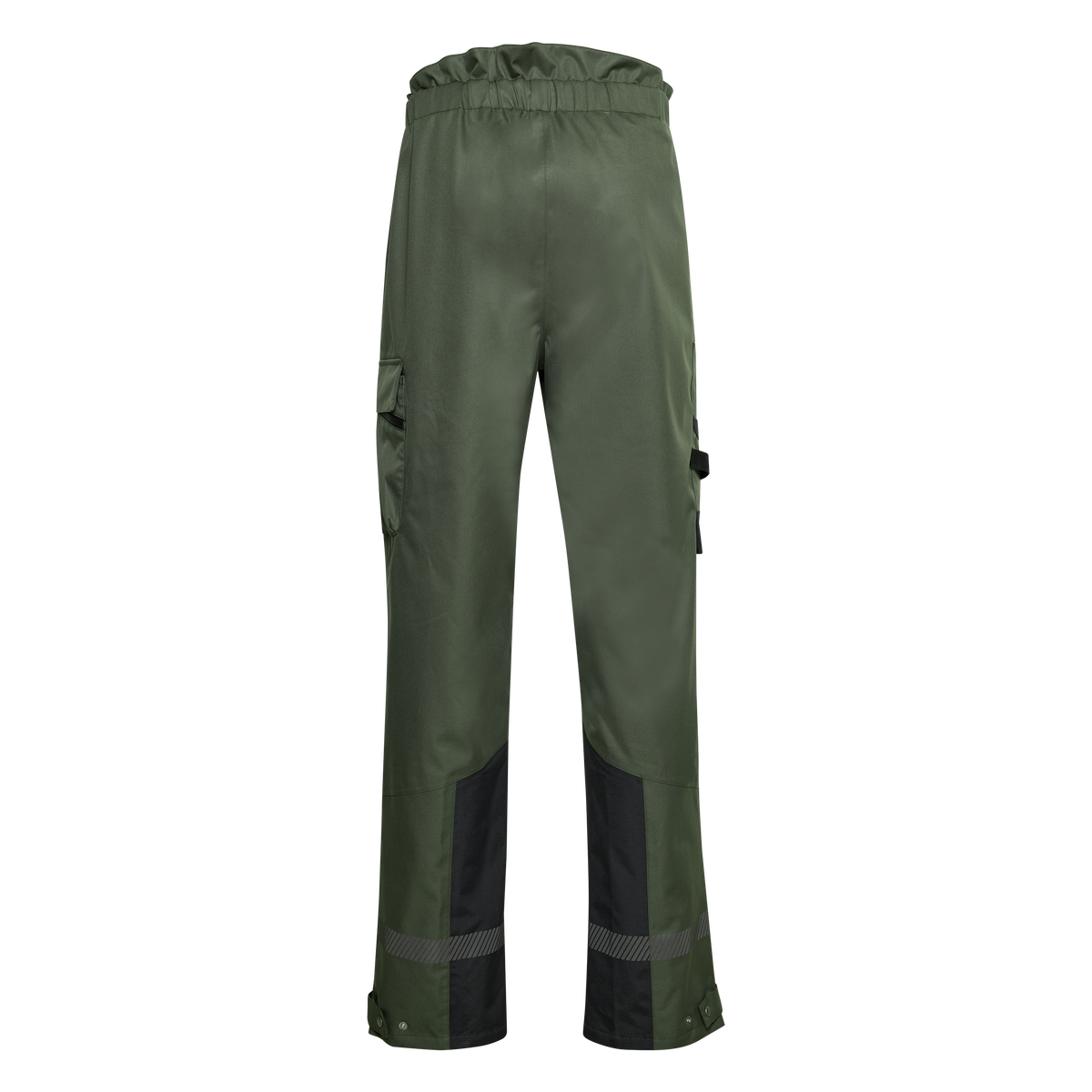 ELKA Rainwear Working Xtreme Recycled Heavy Duty Overtrousers in Olive/Black