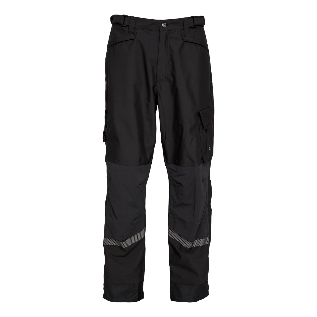 ELKA Rainwear Working Xtreme Recycled Waist Trousers in Black, front view