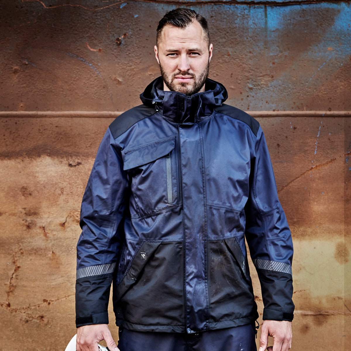 ELKA Rainwear Working Xtreme Stretch Jacket in Navy/Black
