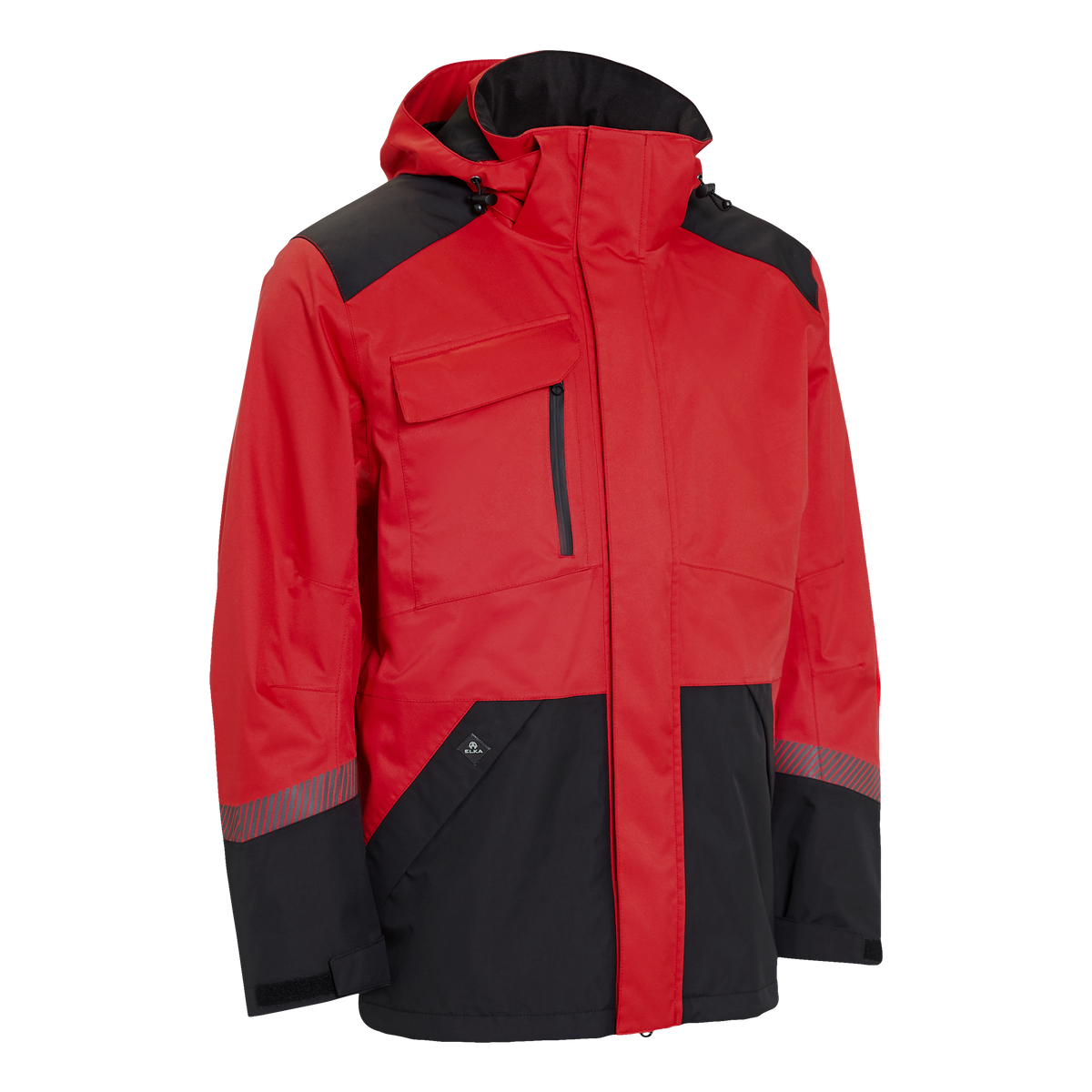 ELKA Rainwear Working Xtreme Stretch Jacket in Red/Black
