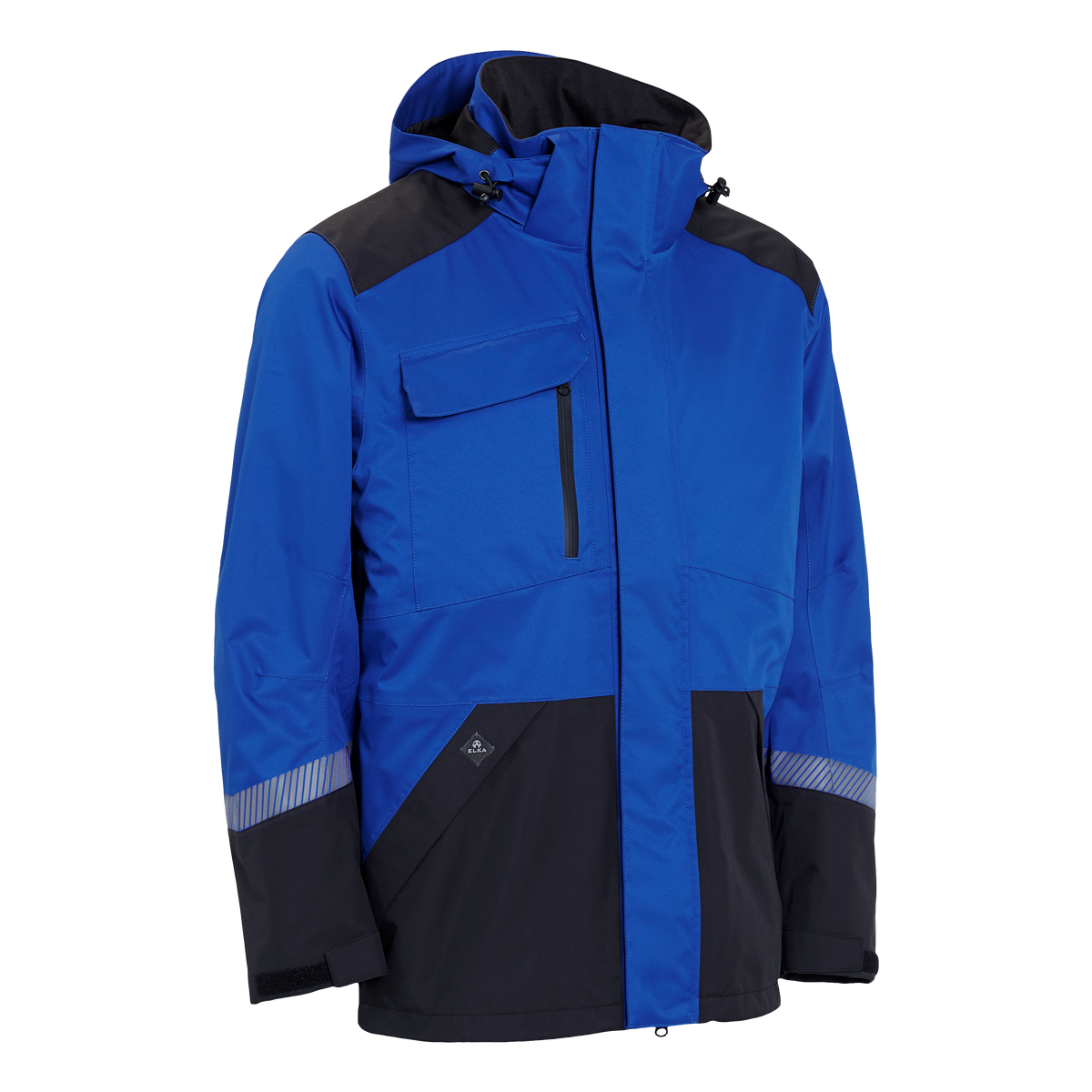 ELKA Rainwear Working Xtreme Stretch Jacket in Royal blue/Black