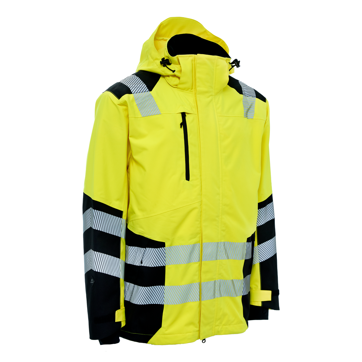 ELKA Rainwear Visible Xtreme Recycled Jacket in Fl. Yellow/Black
