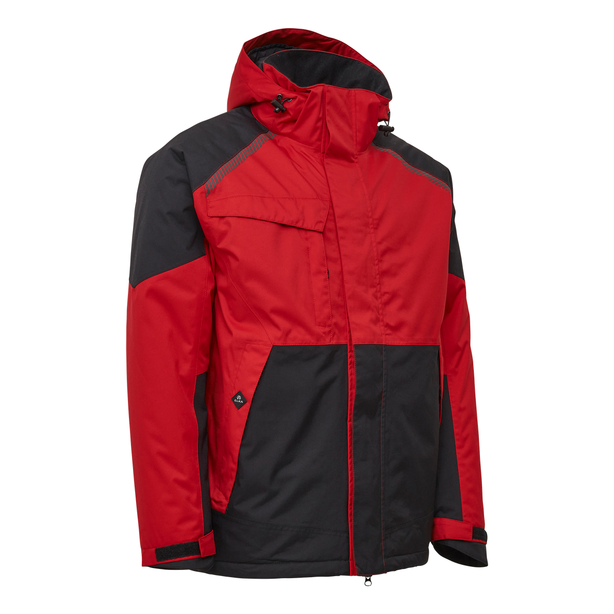 ELKA Rainwear Working Xtreme Stretch Winter Jacket in Red/Black
