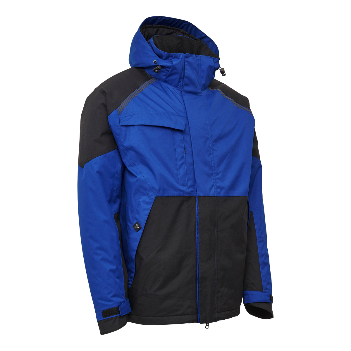 ELKA Rainwear Working Xtreme Stretch Winter Jacket in Royal blue/Black