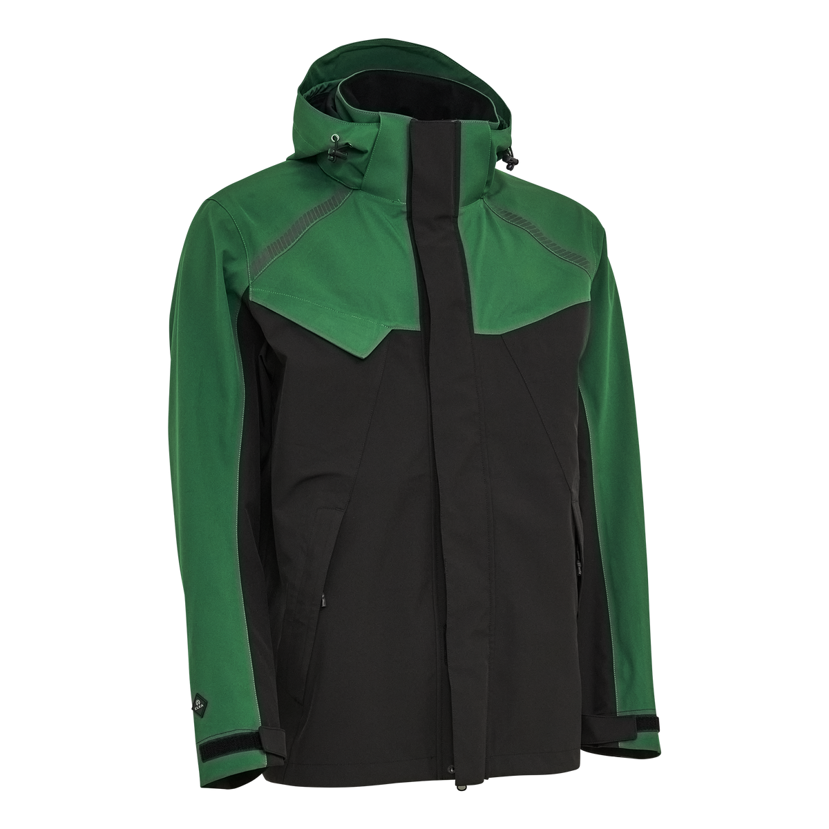 ELKA Rainwear Working Xtreme Stretch 3 layer Jacket in Green/Black