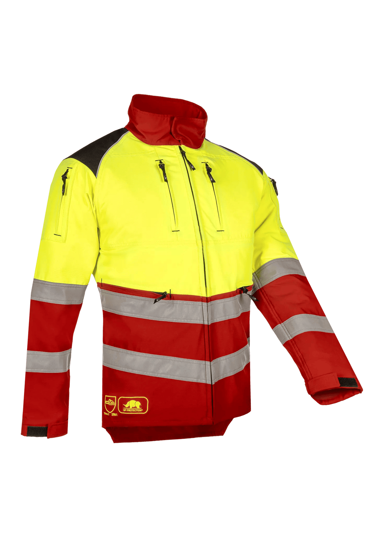 SIP Protection Forest Pro-tect in Red/Hi-Vis Yellow, side view