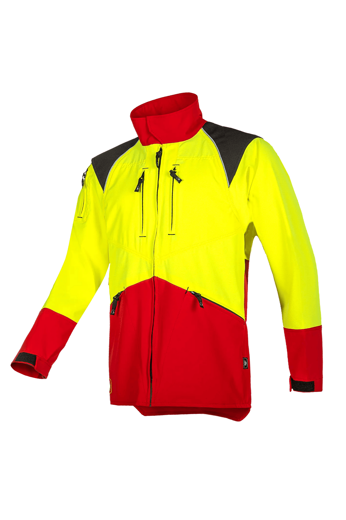 SIP Protection Forest Pro in Red/Hi-Vis Yellow, side view