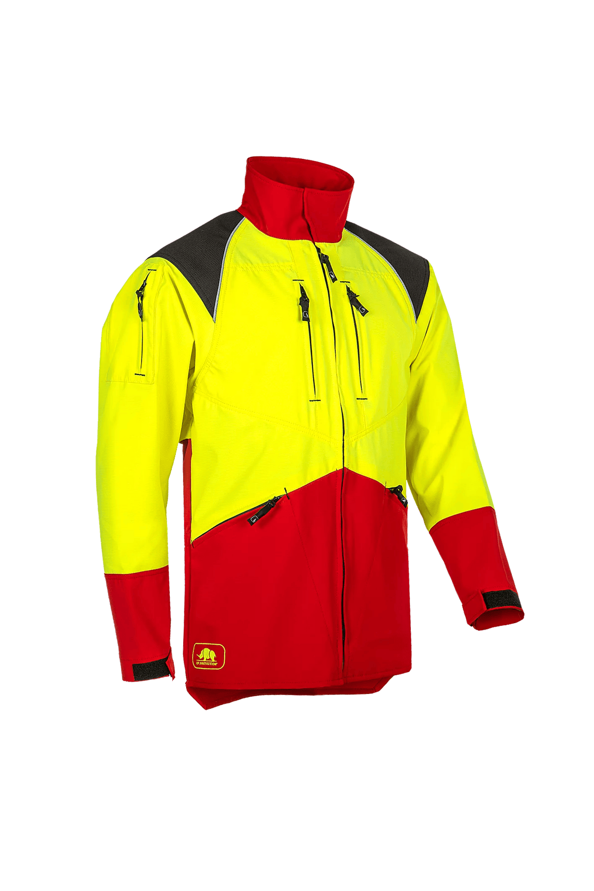 SIP Protection Forest Pro in Red/Hi-Vis Yellow, side view