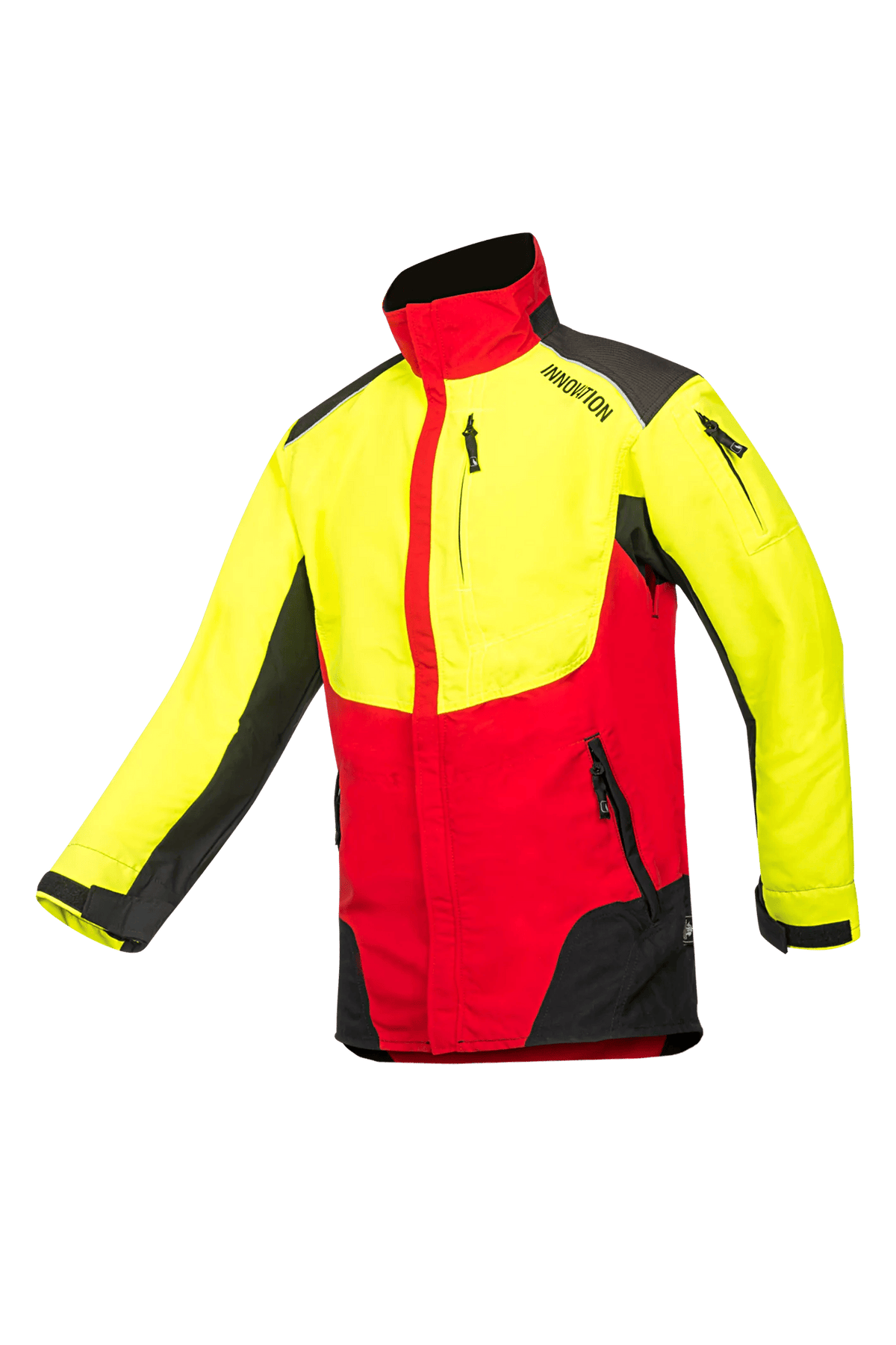 SIP Protection W-AIR in Red/Hi-Vis Yellow/Black, side view