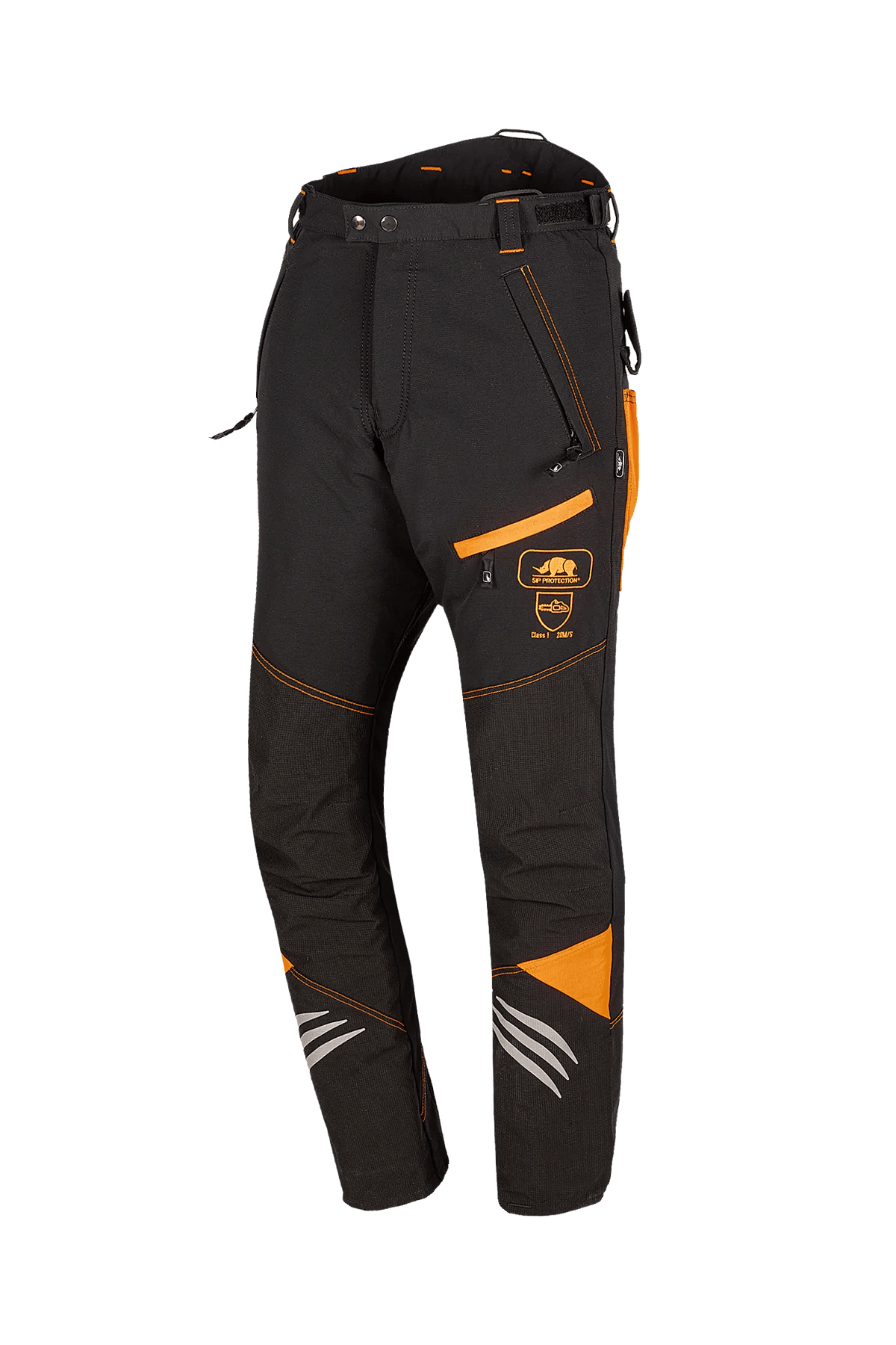 SIP Protection Ninja in Black/HV Orange, side view